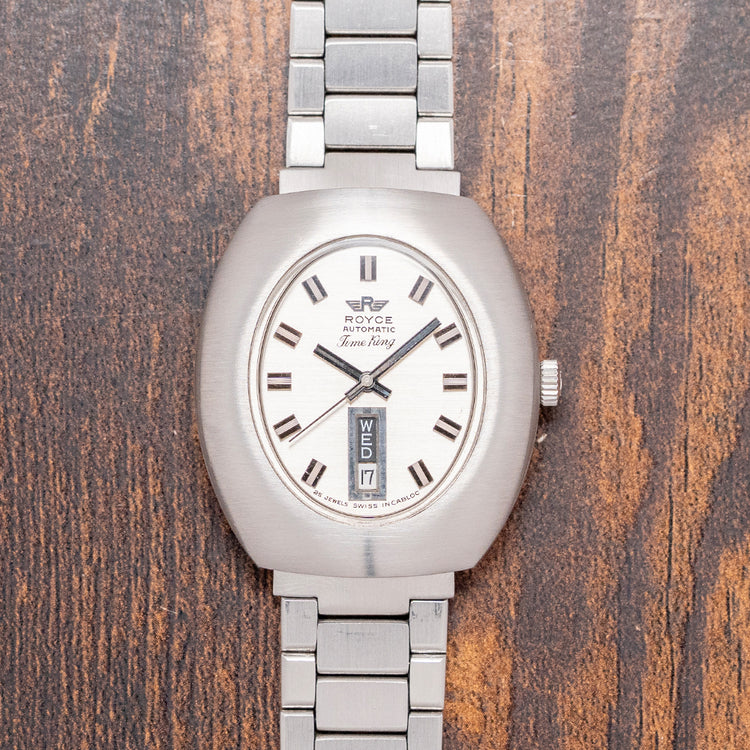 1970s Royce Time King Automatic on Bracelet 37mm
