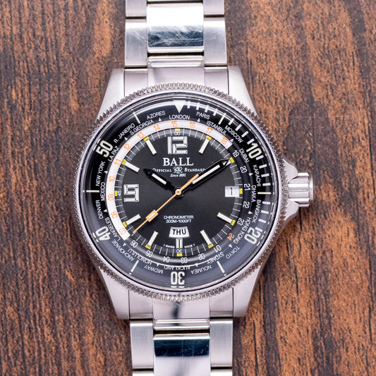 2025 BALL Engineer Master II Diver Worldtime Black 42mm