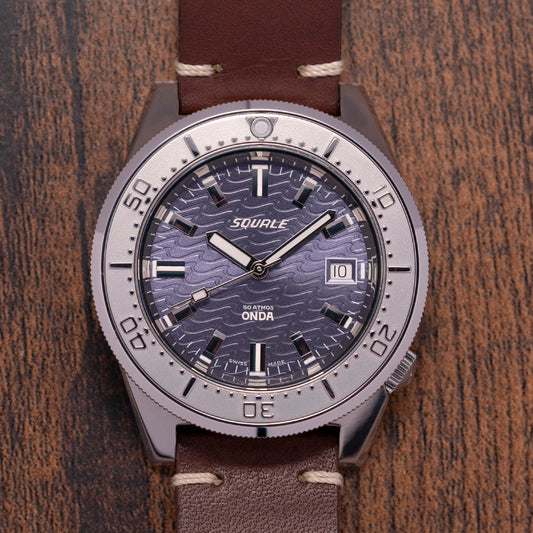 2023 Squale 1521 Onda Blue on Leather 1521ODG.PS