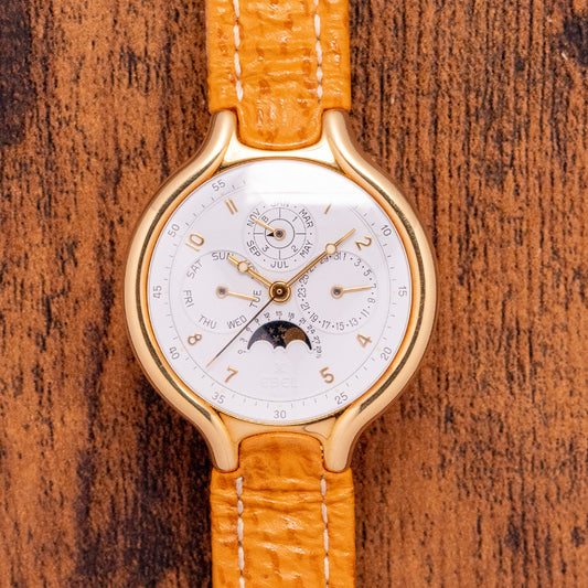 1990 Ebel Beluga QP 18ct Gold Perpetual Calendar 36mm