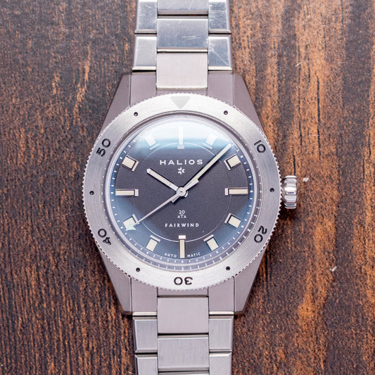 2020s Halios Fairwind Slate Grey Steel Bezel Auto 39mm