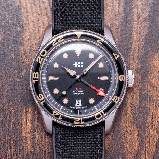 2022 Christopher Ward C65 Aquitaine GMT Black 41mm