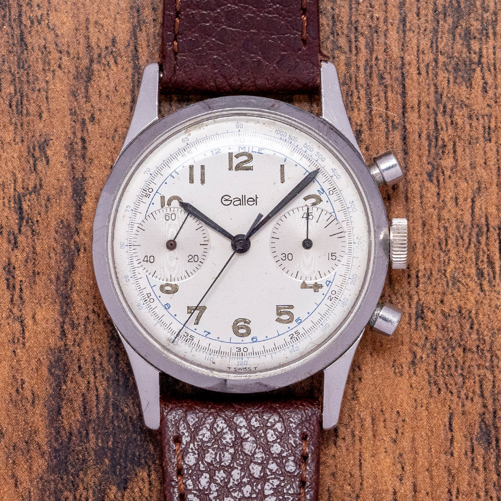 1960s GALLET Multichron 45 Chronograph Valjoux 7730