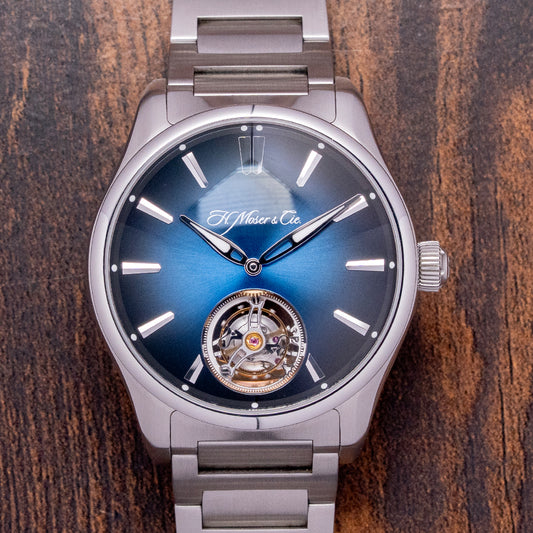2019 H. Moser & Cie Pioneer Tourbillion Midnight Blue Limited