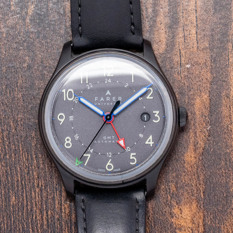 2018 Farer Ponting Black GMT Limited Edition 39.5mm