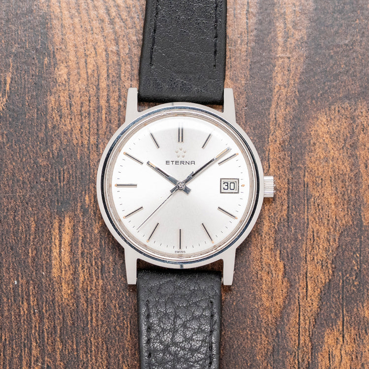 1977 Eterna Date Manually Wound Presentation Watch 35mm