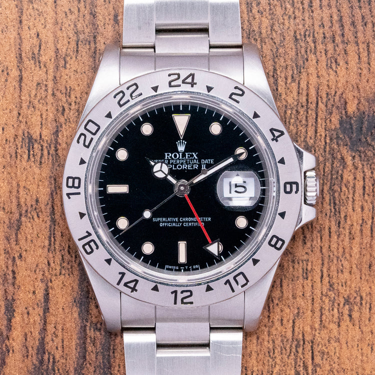 1989 Rolex Explorer II Black Tritium Dial 40mm 16570