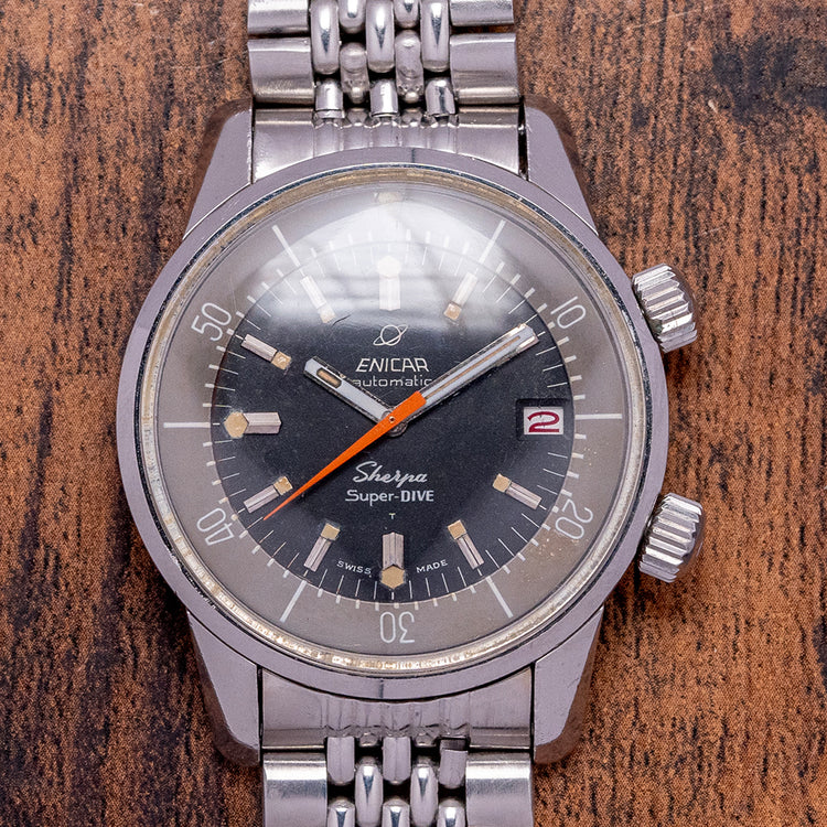 1960s Enicar Sherpa Super-Dive 39mm Automatic 144-35-02