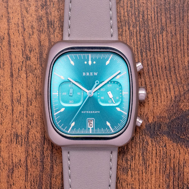 2020 Brew Retrograph “Teal” Dial Chronograph
