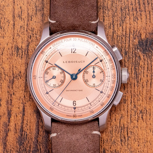 2023 Lebois & Co Heritage Chronograph Pulsation Salmon