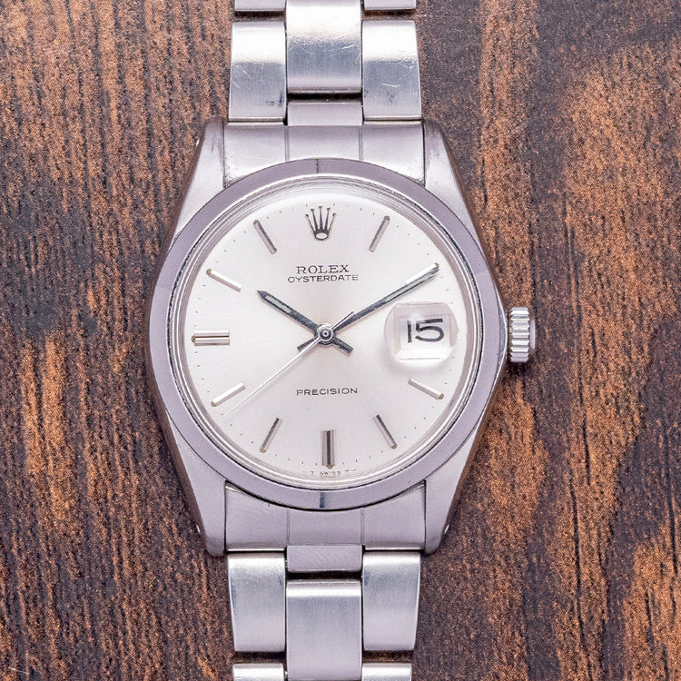 1970 Rolex Oysterdate Precision on Bracelet 34.5mm 6694