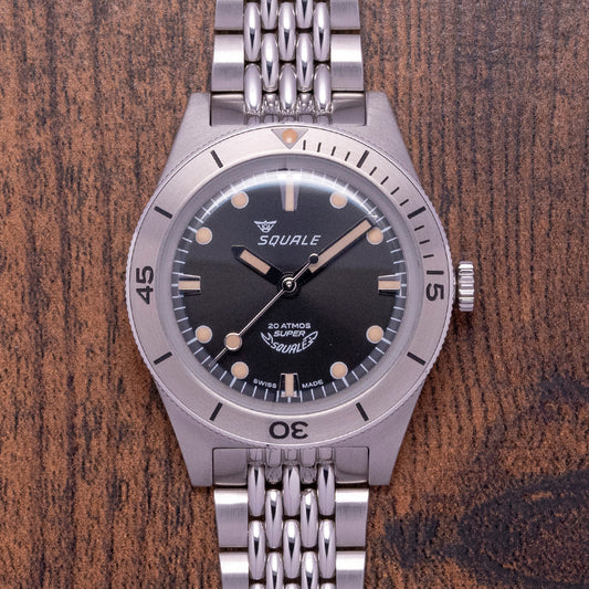 2023 Super-Squale Sunray Black on Bracelet Bracelet