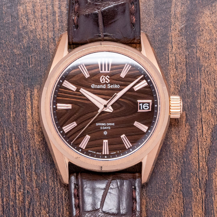 2022 Grand Seiko 18ct Rose Gold 'Tree-Rings' SLGA008J 40mm Limited