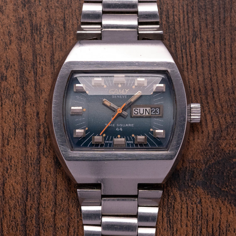 1970s CAMY Geneve Time Square 44 Automatic ETA 2789