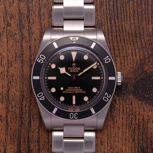 2023 Stickered Tudor Black Bay 54 Black 79000N on Bracelet