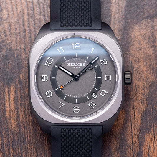 Like-New 2023 Hermès H08 Titanium Black Automatic