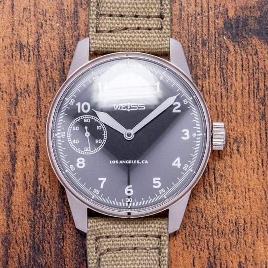 NOS 2014 Weiss Standard Issue Field Watch 'LA Dial' 42mm