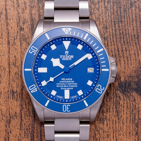 2022 Tudor Pelagos Blue Titanium on Bracelet 25600TB