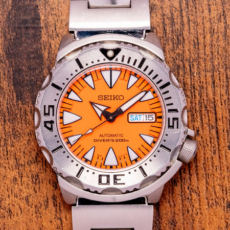 2014 Seiko Orange Monster 2nd Gen Auto SRP309 on Bracelet