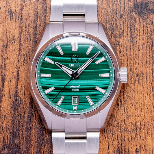 2024 Erebus Ascent Malachite Dial 39mm Automatic