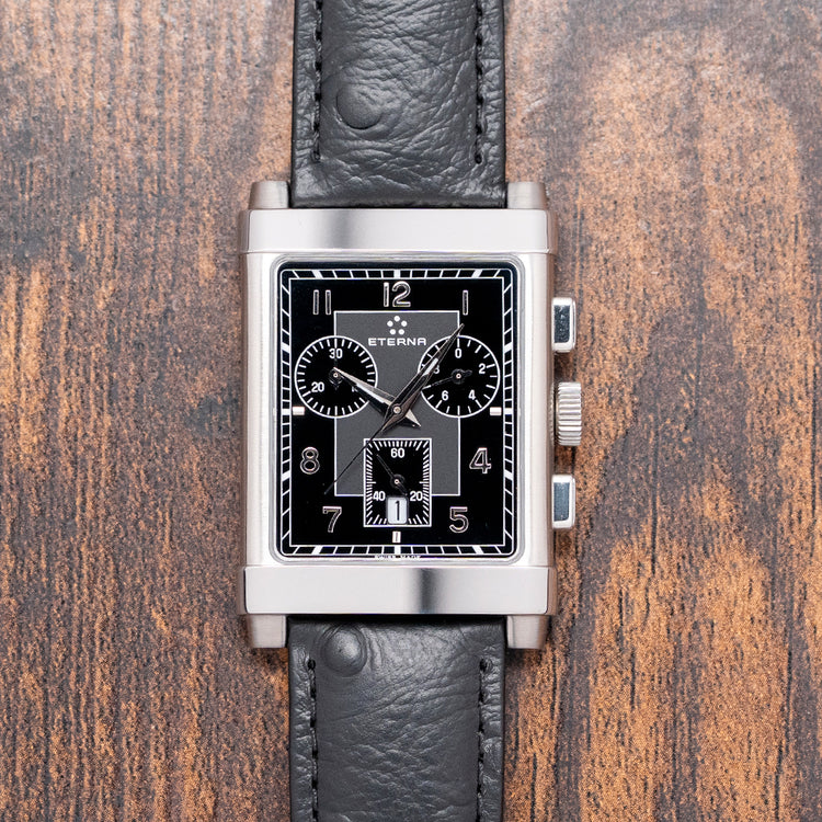2000s Eterna Classic Chronograph 'Tank' 28.5x43.5mm