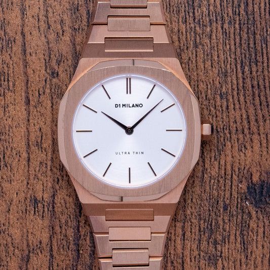 2021 D1-Milano Ultra Thin Rose Gold Quartz UTBL09 34mm