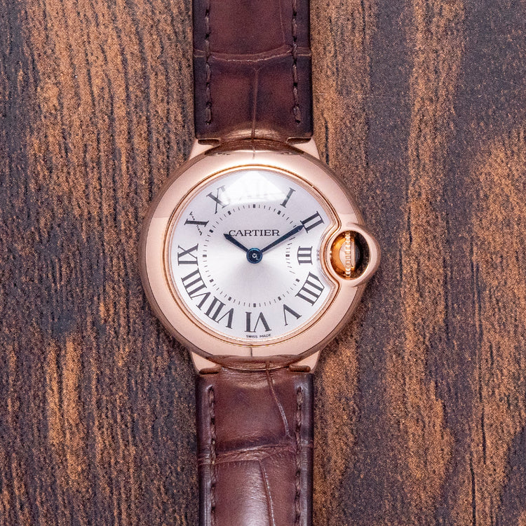 2009 Cartier Ballon Bleu 28mm 18ct Rose Gold Quartz W6900256