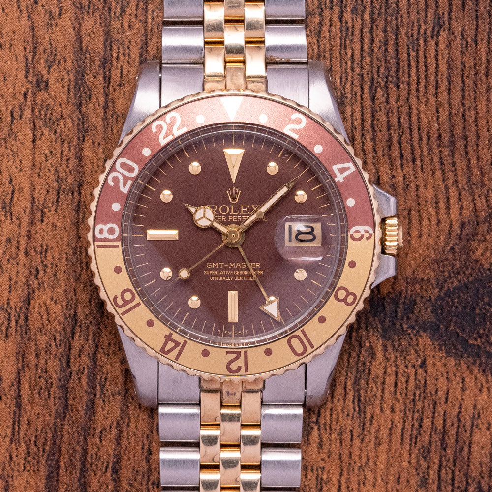 1973 Rolex GMT-Master "Rootbeer" 1675 MK3 Dial