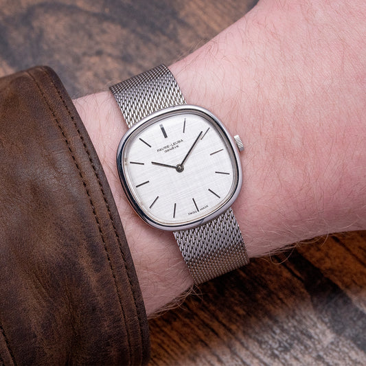 1960s Favre-Leuba Geneve Manual "Ellipse" on Bracelet