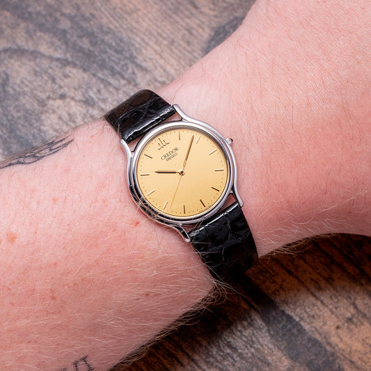 2008 Credor Seiko Signo Ultra-Thin Quartz 32mm GCAR051