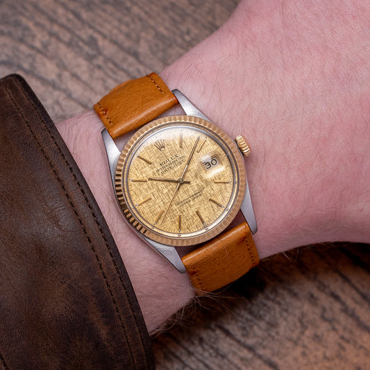 1985 Rolex Datejust 36mm Steel & Gold Linen Dial 16013