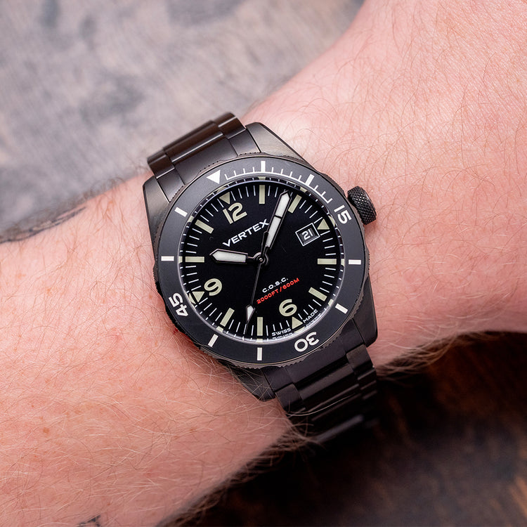2024 Vertex M60 Aqualion DC Black Date Automatic 40mm