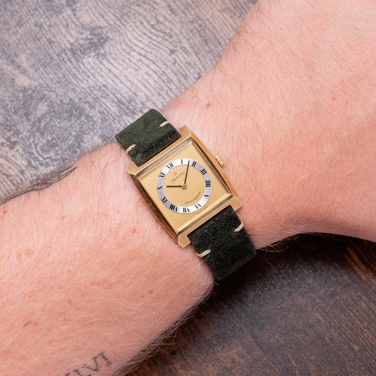 1960s Zenith Zenitissimo Gold Filled Square 27.5x33.5mm 4002 HU