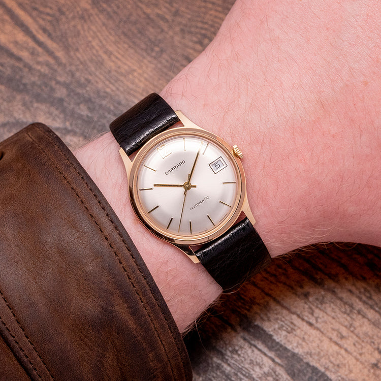 1980 Garrard 9ct Gold Automatic Presentation Watch 33.5mm