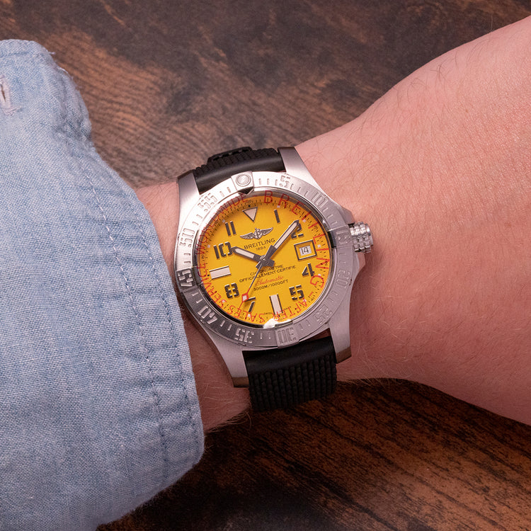 2016 Breitling Avenger II Seawolf 45mm Cobra Yellow A1733110