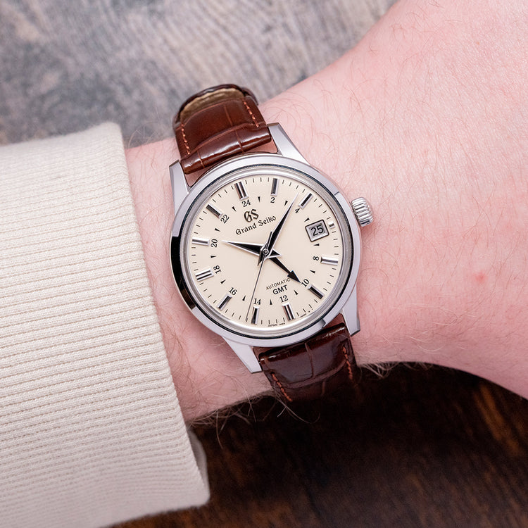 2023 Grand Seiko Elegance GMT Cream Dial 39.5mm SBGM221G