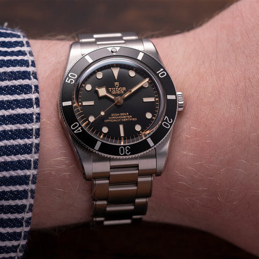 2023 Stickered Tudor Black Bay 54 Black 79000N on Bracelet