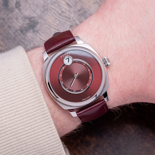 2023 Fears Christopher Ward Alliance 01 Jump Hour Red Dial