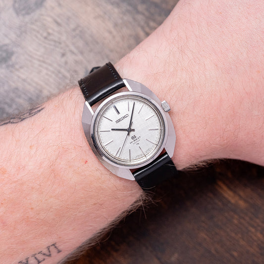 1969 Grand Seiko Hi-Beat Linen Dial Manual 37mm 4520-7000
