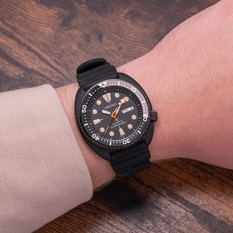 2018 Seiko Prospex “Ninja Turtle” Black Automatic SRPC49K1