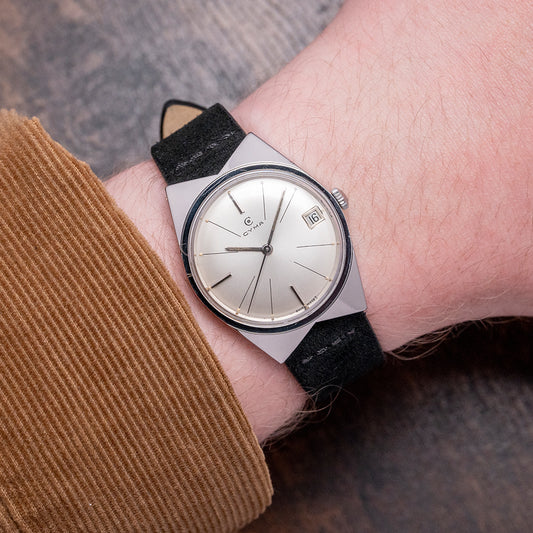 1960s CYMA Executive Automatic 'Bow Tie' 32mm