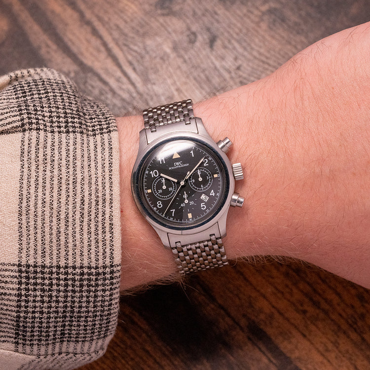 1990s IWC Flieger Chronograph IW3741 Quartz 36mm