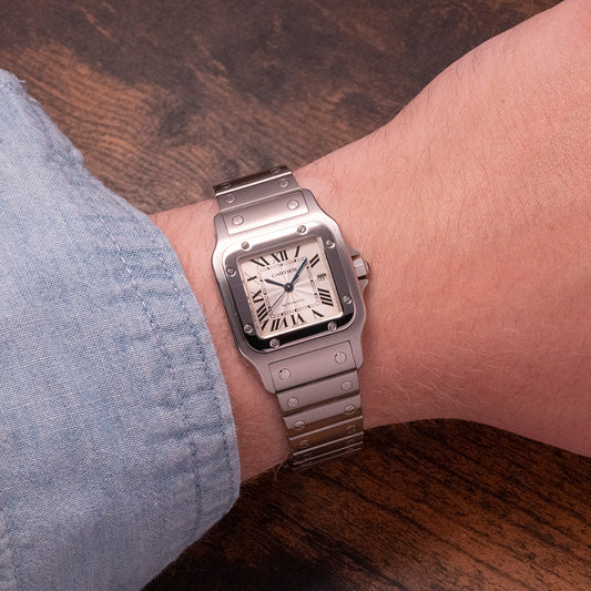 2004 Cartier Santos Galbee Automatic 2319 Box & Papers