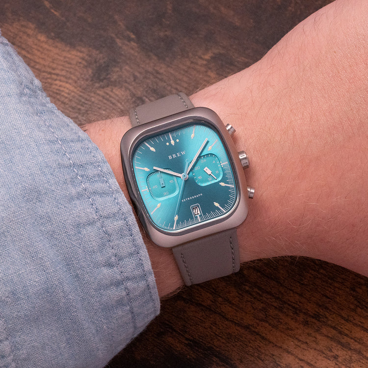 2020 Brew Retrograph “Teal” Dial Chronograph