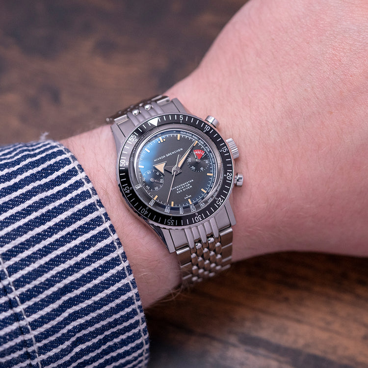 2021 Nivada Grenchen Chronomaster Broad Arrow Manually Wound