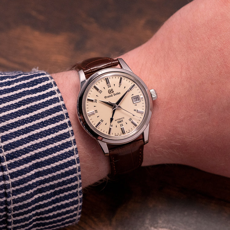 2021 Grand Seiko Elegance GMT Cream Dial SBGM221G