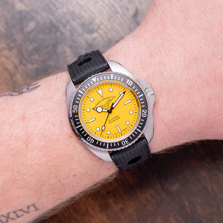 2025 H.G.P. Yellow Dial 'Monnin' Diver MecaQuartz 42mm