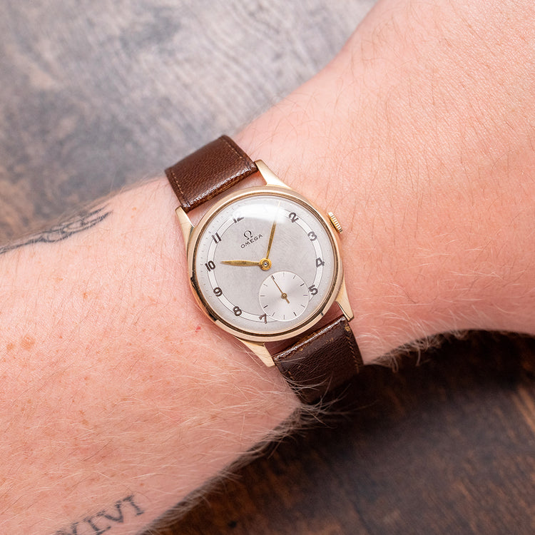 1947 Omega 9ct Gold Dennison Case 33mm Cal. 30T2 219370