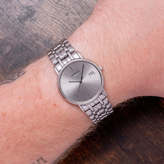 2000s Longines Grand Classic Silver Quartz 33mm L4.720.4