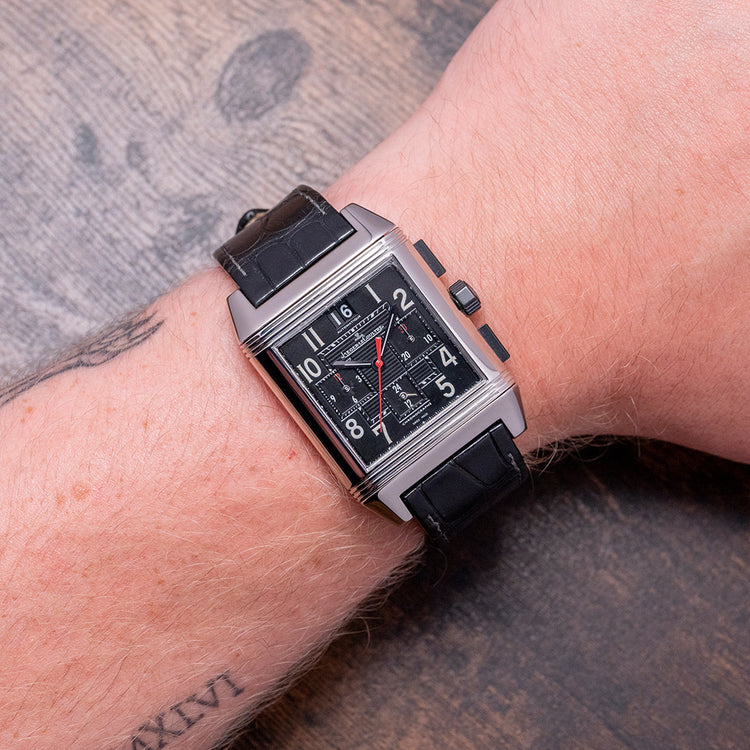 2000s Jaeger-LeCoultre Reverso Squadra Chronograph GMT 230.8.45